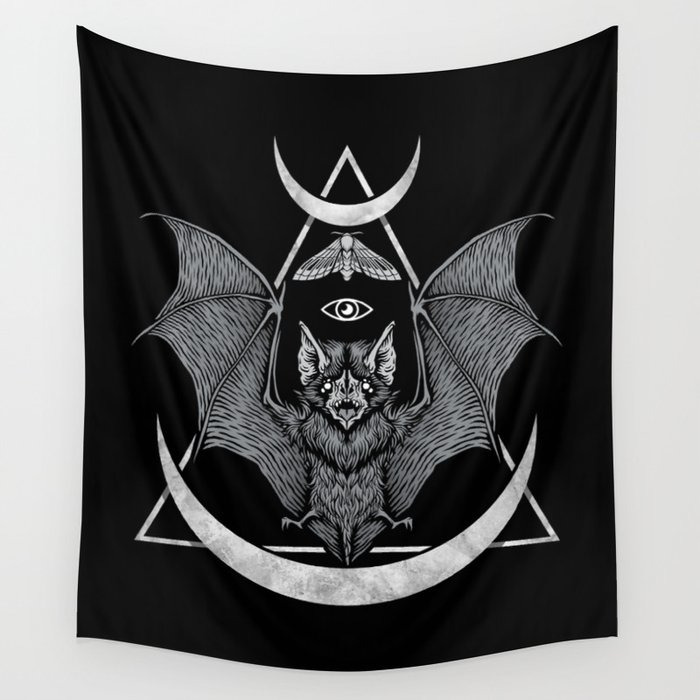 Occult Bat Wall Tapestry