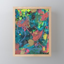 Blue Abstract  Framed Mini Art Print