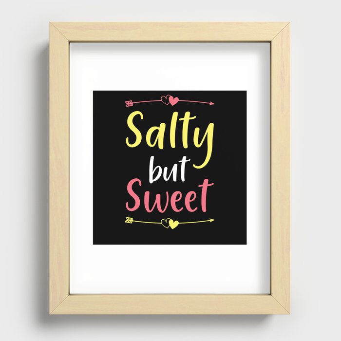 Salty But Sweet Recessed Framed Print