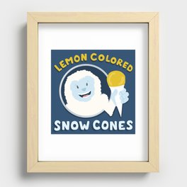 Snowcones Recessed Framed Print