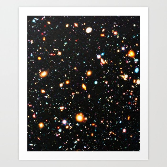 Hubble Extreme Deep Field High Resolution Art Print