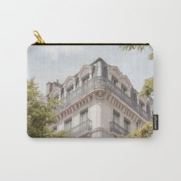 Paris City View | French Street Architecture Art Print | Urban Travel Photography In France Carry-All Pouch
