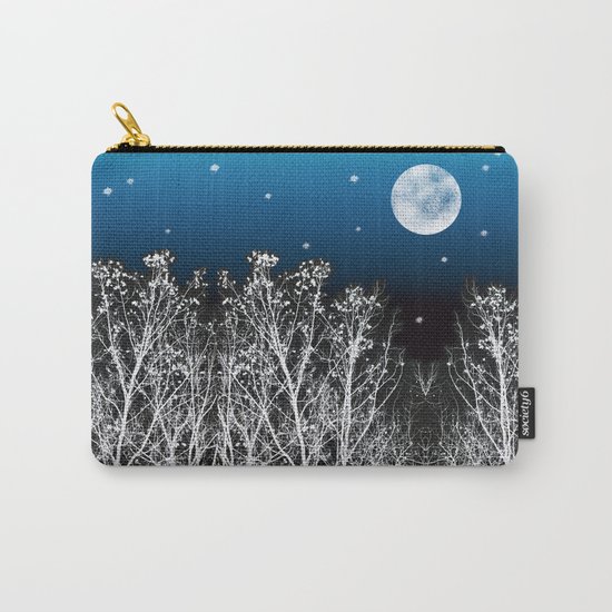 White Woods Moon Carry-All Pouch
