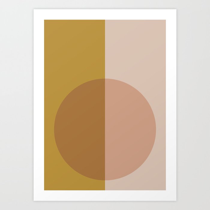 Color Block Abstract VII Art Print