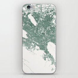 Mexico, Monterrey Map - Minimalist  iPhone Skin