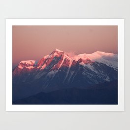 Himalayan peaks Art Print