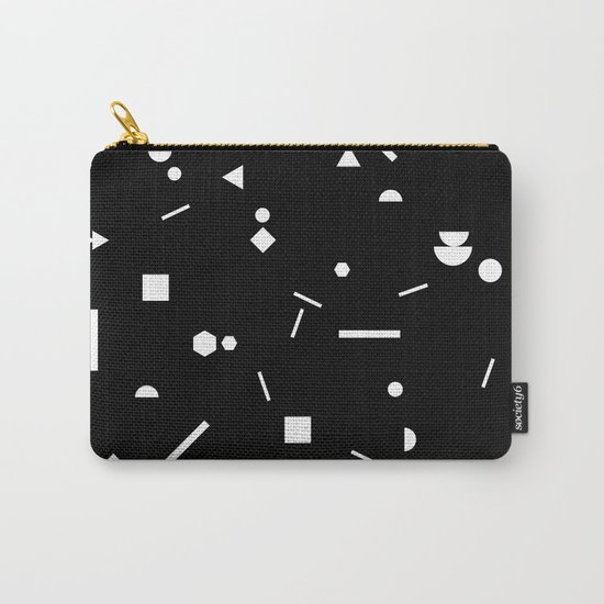 My Favorite Pattern 3 black Carry-All Pouch