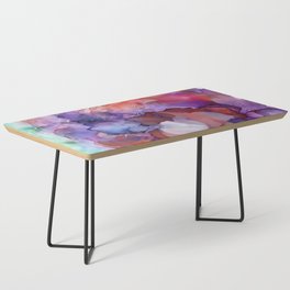 Colourful Fluid Abstract Alcohol Ink  Coffee Table