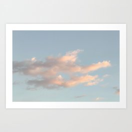 love · clouds Art Print