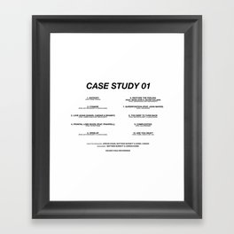 Case Study 01 - Daniel Caesar Framed Art Print