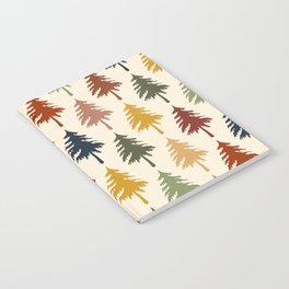 Colorful retro pine forest 3 Notebook