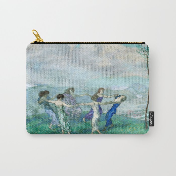 Circle Dancing Painting 1910 Franz Von Stuck Carry-All Pouch