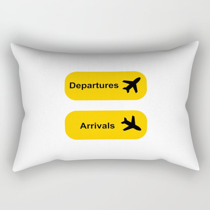 Airport sign Rectangular Pillow
