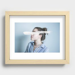Blank Page Recessed Framed Print