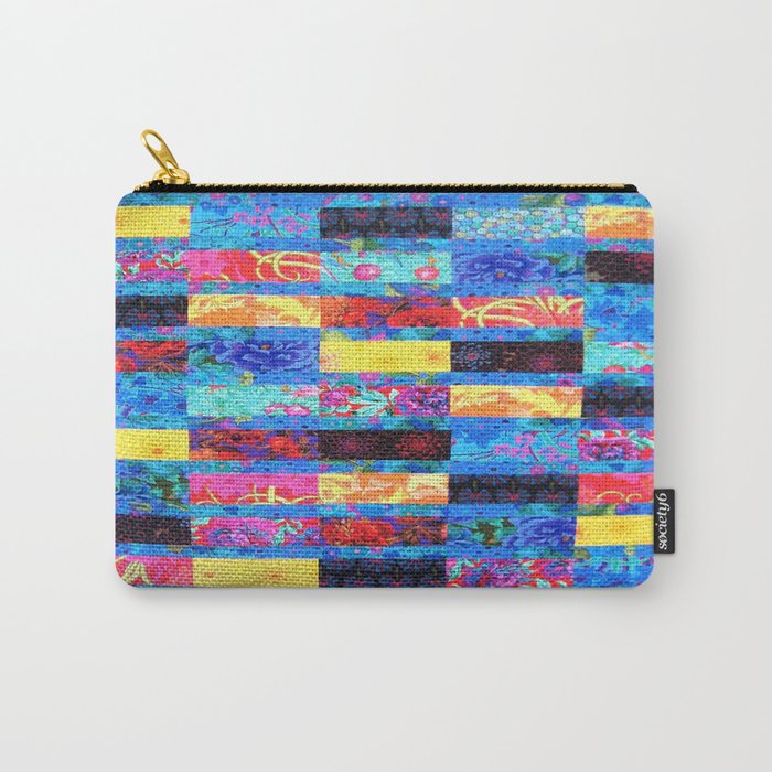 FLORAL QUILT Carry-All Pouch