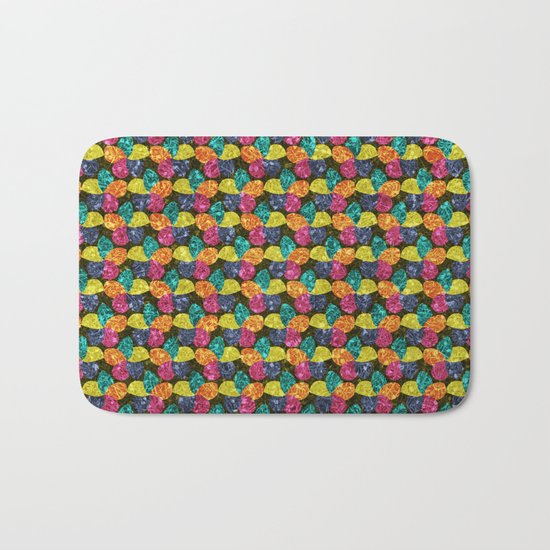 Seamless Floral Pattern XVII Bath Mat