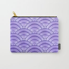 Bold Lavender Art Deco Arch Pattern Carry-All Pouch