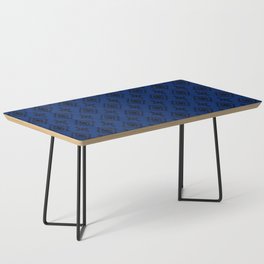 Blue and Black Native American Tribal Pattern Coffee Table