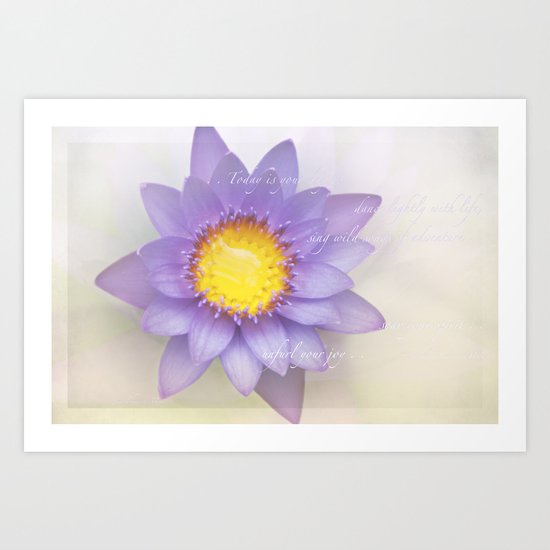 Dance Lightly with Life Art Print