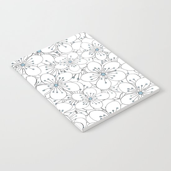 Cherry Blossom Blue - In Memory of Mackenzie Notebook
