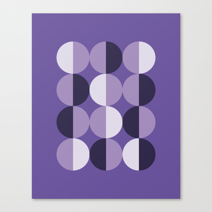 Retro circles grid purple Leinwanddruck Retro circles grid purple Leinwanddruck