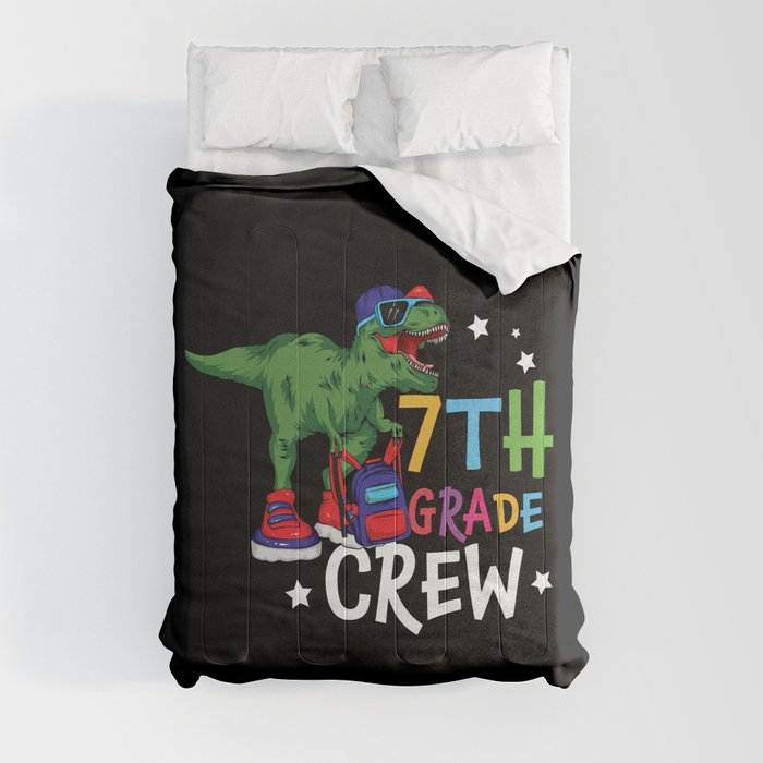 7th Grade Crew Student Dinosaur Comforter