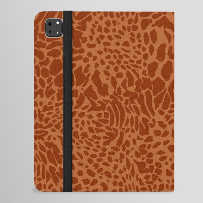 Leopard Print Pattern in Terracotta iPad Folio Case