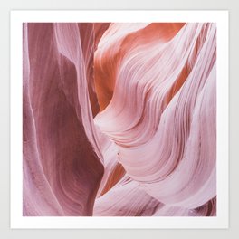 Antelope Canyon Waves Square Art Print