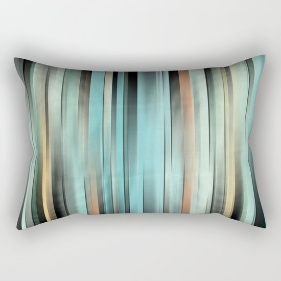 Colorful Abstract Stripes Rectangular Pillow