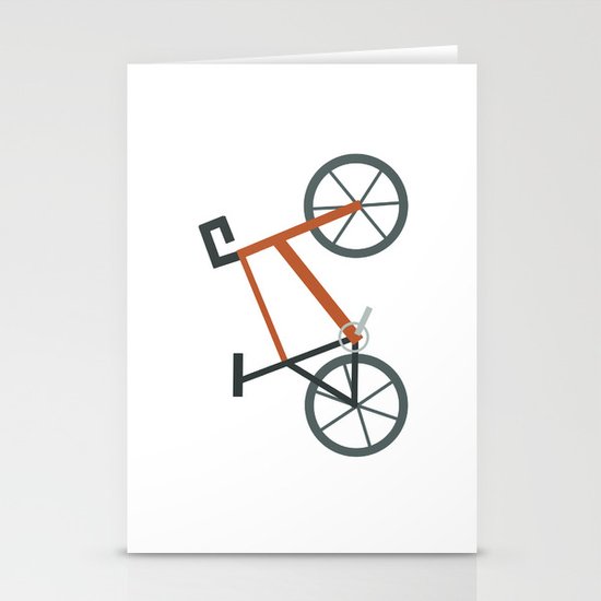 Orange Bike Stationery Cards