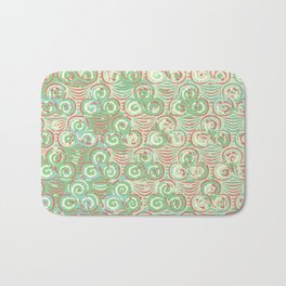 Celtic clover pattern in green Bath Mat