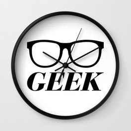 Geek Wall Clock | People, Funny, Black and White 
