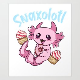 Cute Axolotl Art Prints For Any Decor Style Society6 Cute Axolotl Art Prints For Any Decor Style Society6