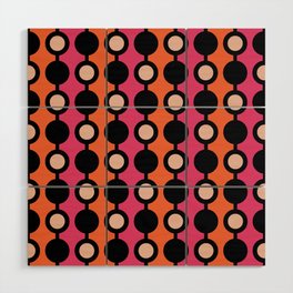 Mid Century Modern Polka Dot Beads 424 Wood Wall Art