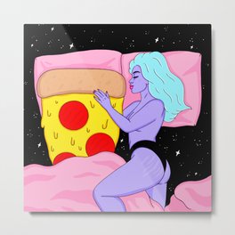 Pizza Love Metal Print