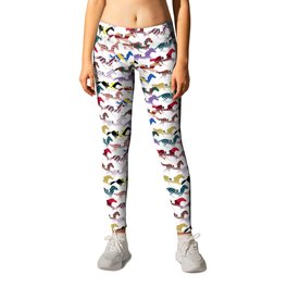 Off to the Horse Races Jockey Silk Pattern Leggings