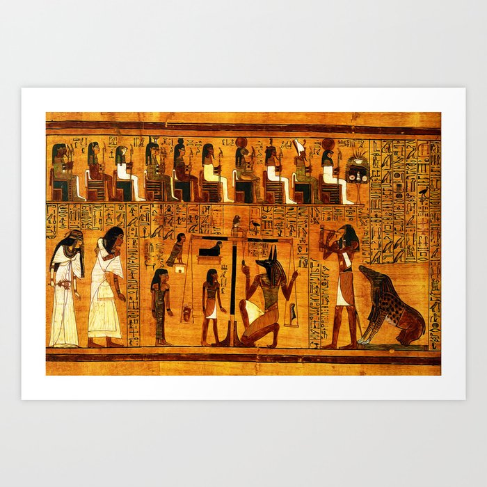 OLD EGYPTIAN ANCIENT PAPYRUS PHOTO CANVAS PRINT WALL ART PICTURE MANY SIZES 