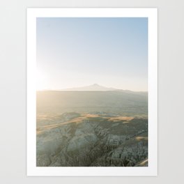 Volcano Cappadocia Turkey From The Air | Travel Photography Wall Art  Art Print