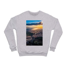 Daybreak above the Colosseum in Rome Crewneck Sweatshirt