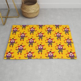 Clown Dog Frenchie entertains you with love and cuteness Rug