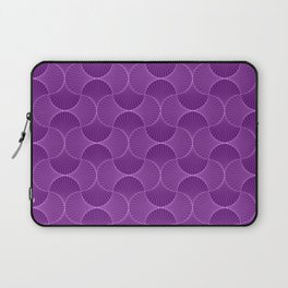 Lilac Abstract Flower Petals Pattern Laptop Sleeve