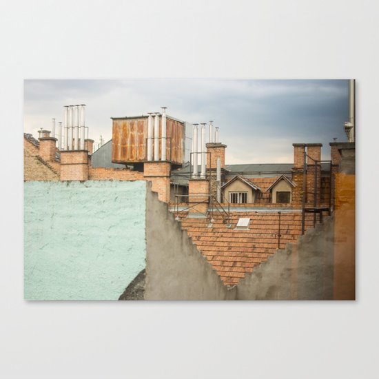 Roof Budapest Canvas Print