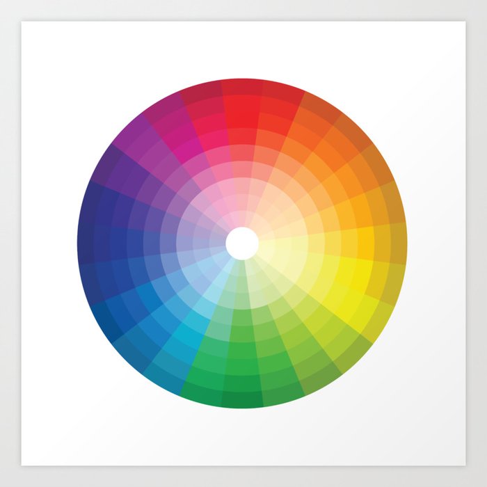 Color Wheel Art Print