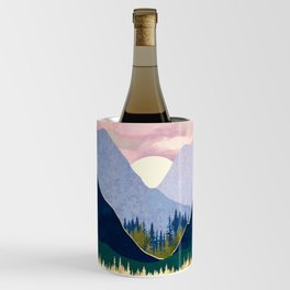 Winter Mountain Lake Wine Chiller