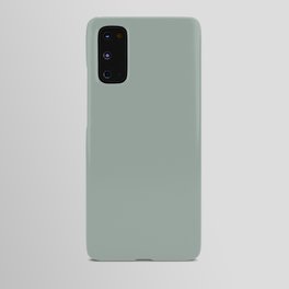 Allaying Grey Blue Green Solid Color Pairs To Sherwin Williams Halcyon Green SW 6213 Android Case