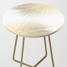 Palm leaf synchronicity - gold Side Table