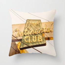 The Continental Club Throw Pillow
