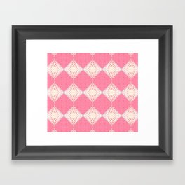 Diamond Tragedy Pink Framed Art Print
