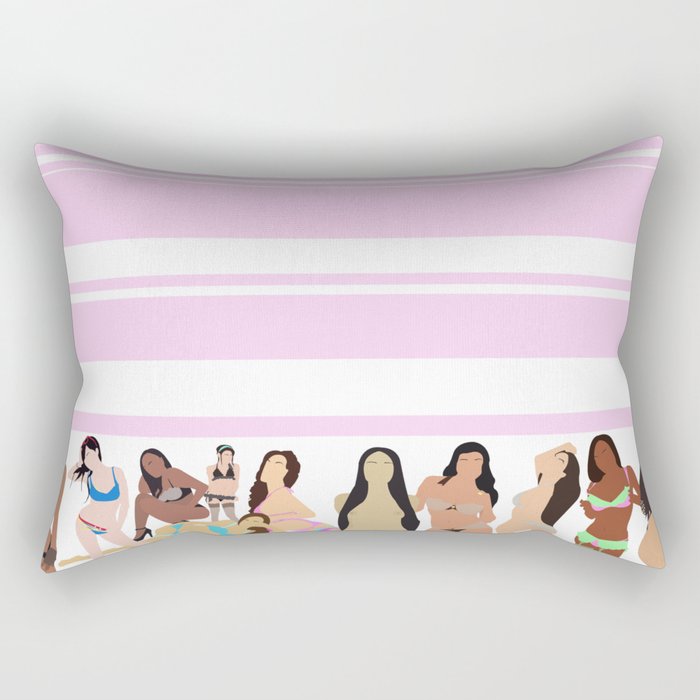 Girls Girls Girls Rectangular Pillow