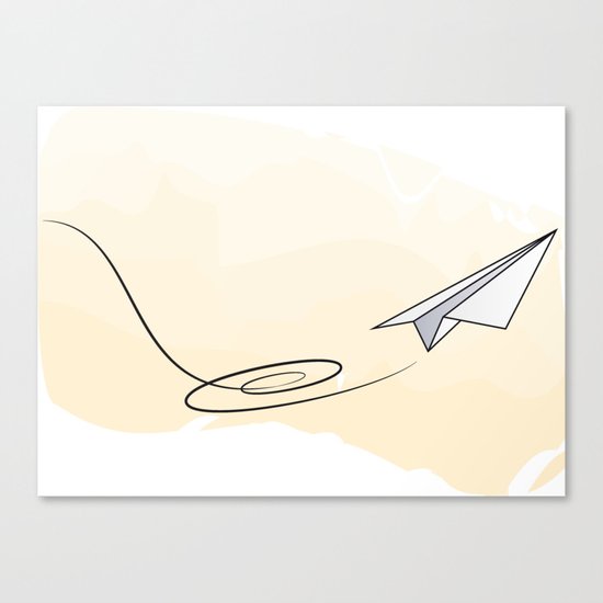 Paperplane Canvas Print